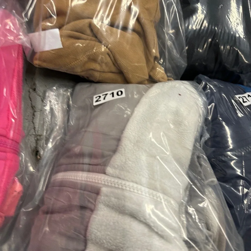 The North Face Girls Grey Cream Denali Full‎ Zip Fleece Jacket Size L 14/16